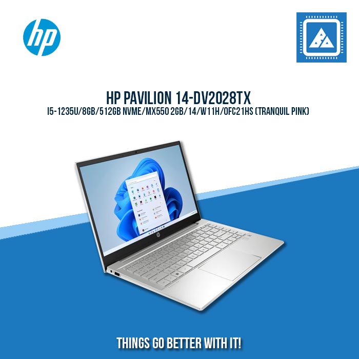 HP PAVILION 14-DV2028TX (79J44PA) I5-1235U/8GB/512GB NVME/MX550 2GB | BEST FOR STUDENTS AND FREELANCERS LAPTOP HP PAVILION 14-DV2028TX (79J44PA) I5-1235U/8GB/512GB NVME/MX550 2GB | BEST FOR STUDENTS AND FREELANCERS LAPTOP